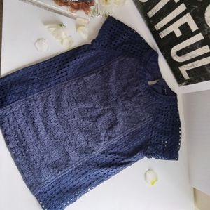 Madewell Navy Blue Blouse